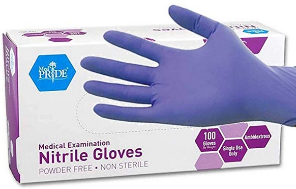 MedPride Powder-Free Nitrile Exam Gloves