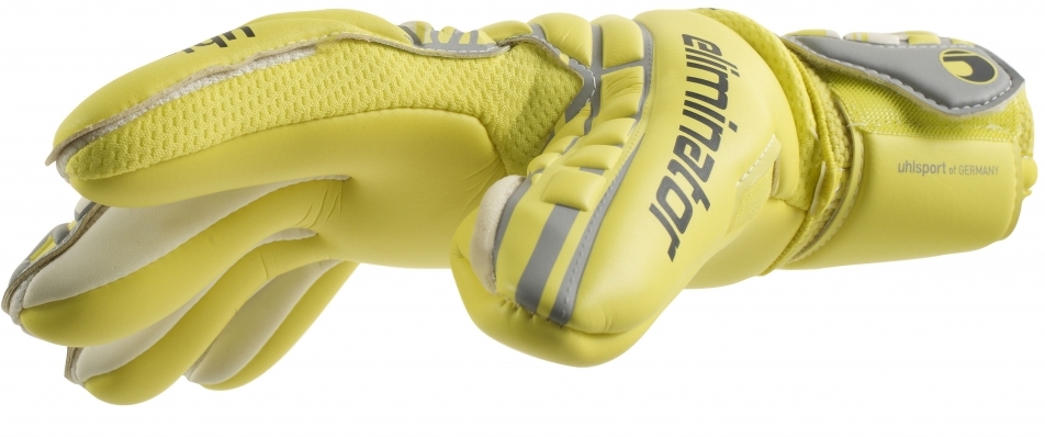 yellow goalkeeper glove