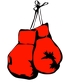 red boxing gloves cartoon